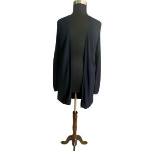 S. Oliver Navy Long Sleeve Open Front Cardigan